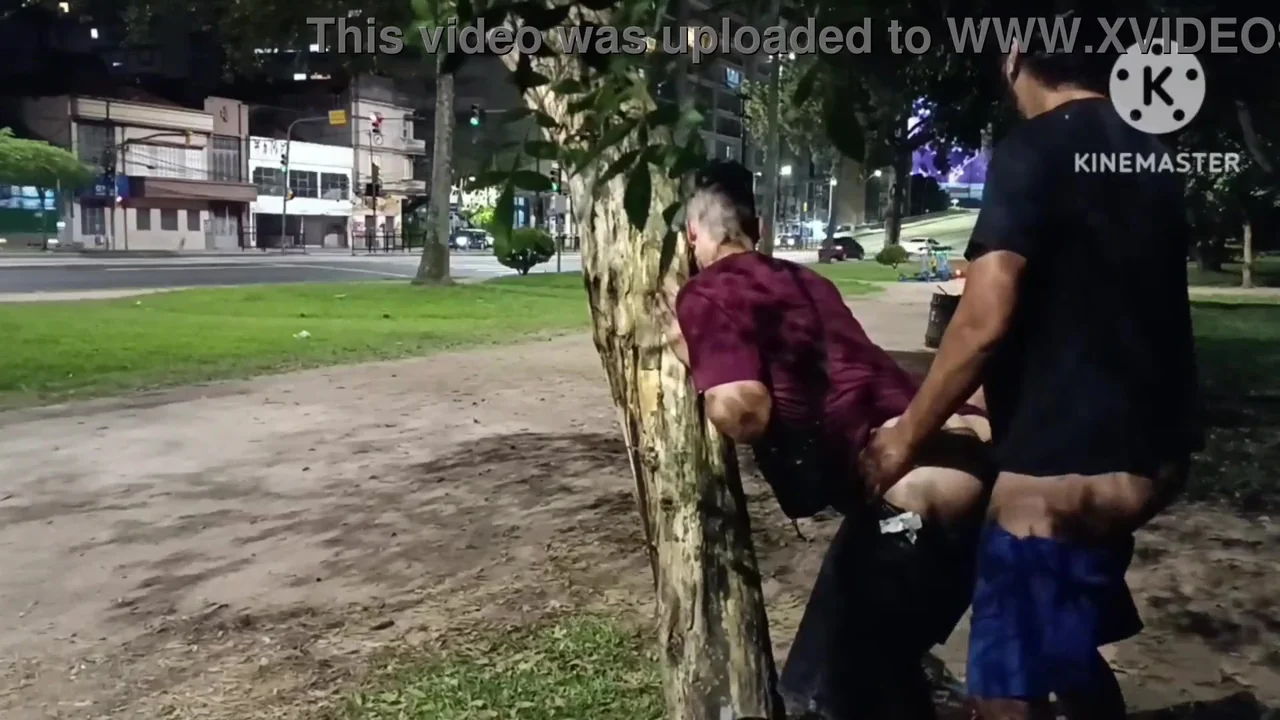 BEAR FILLED MY ASS WITH CUM IN THE SQUARE.